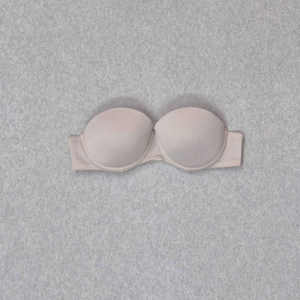 PINK Women Bra 34B Beige Wear Everywhere Lightly Lined Push Up READ